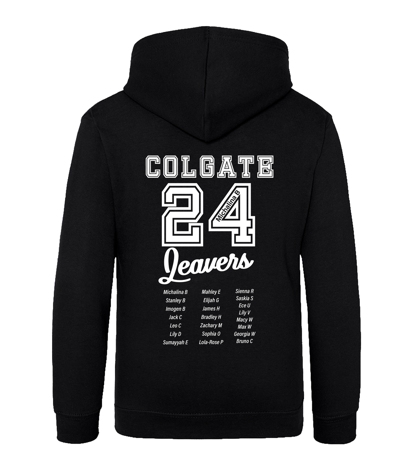 Colgate Leavers Hoodie - Personalised