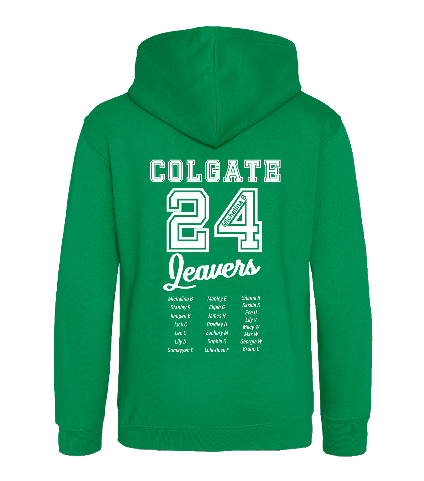 Colgate Leavers Hoodie - Personalised