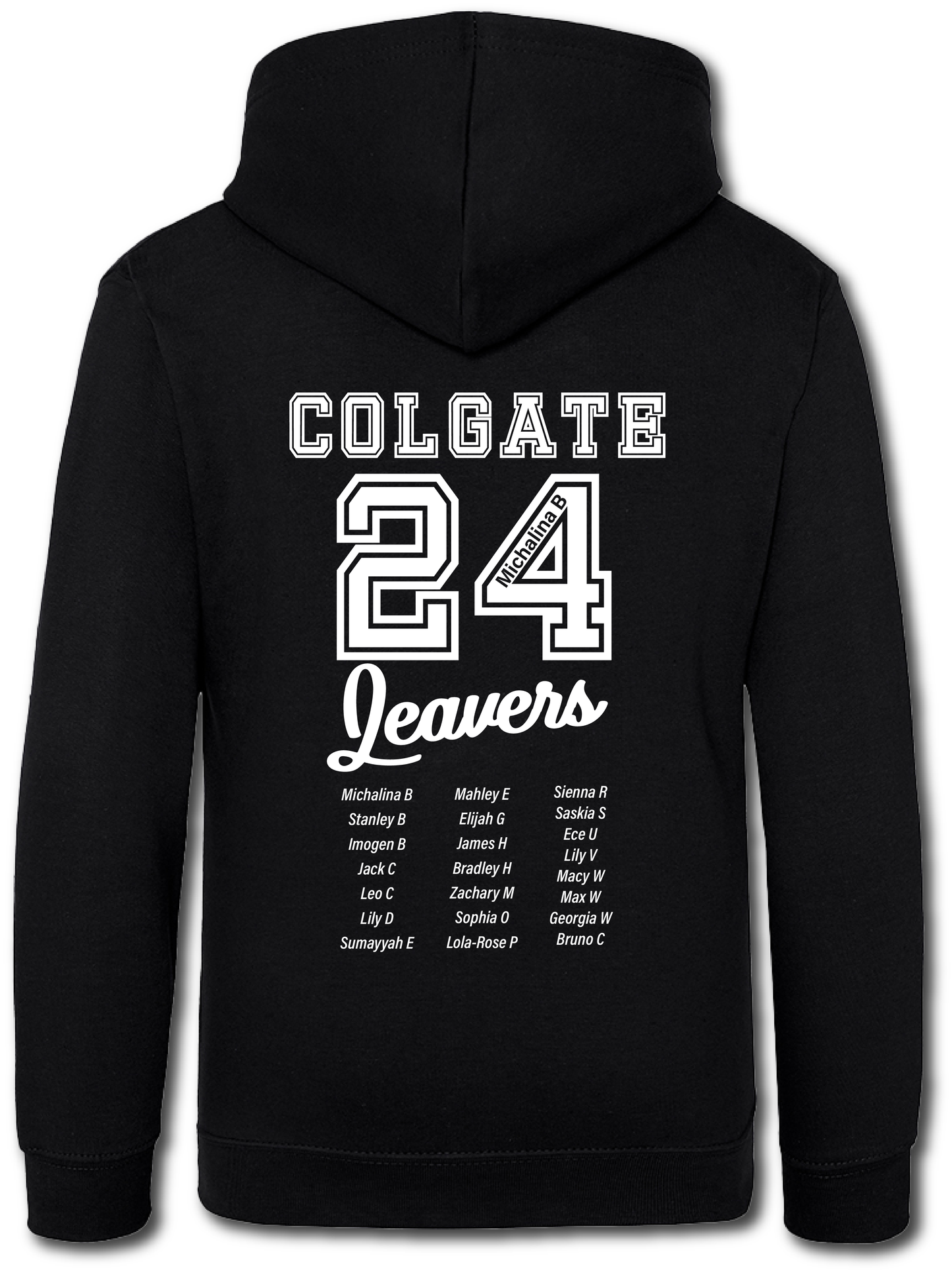 Colgate Leavers Hoodie - Personalised