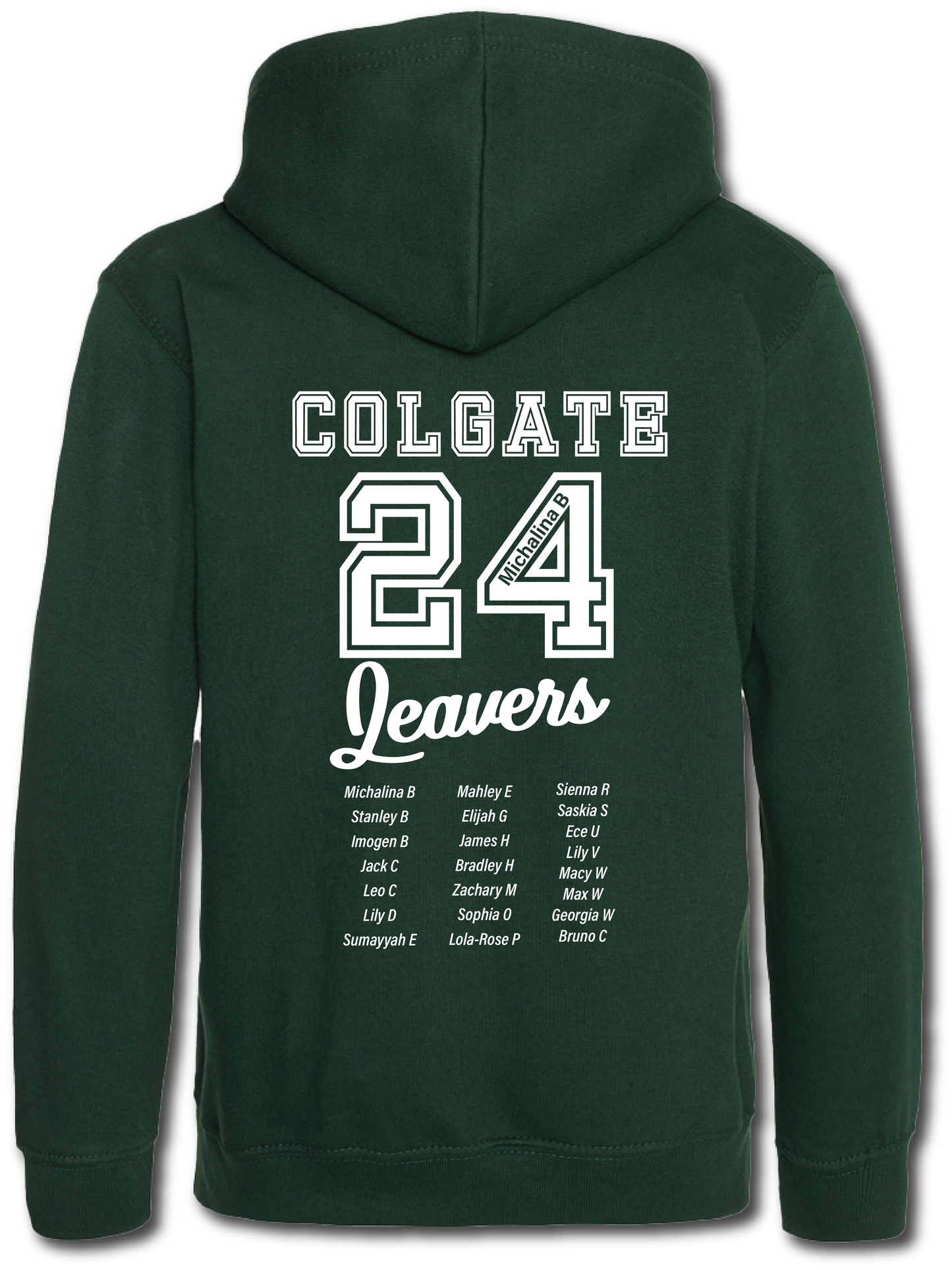 Colgate Leavers Hoodie - Personalised