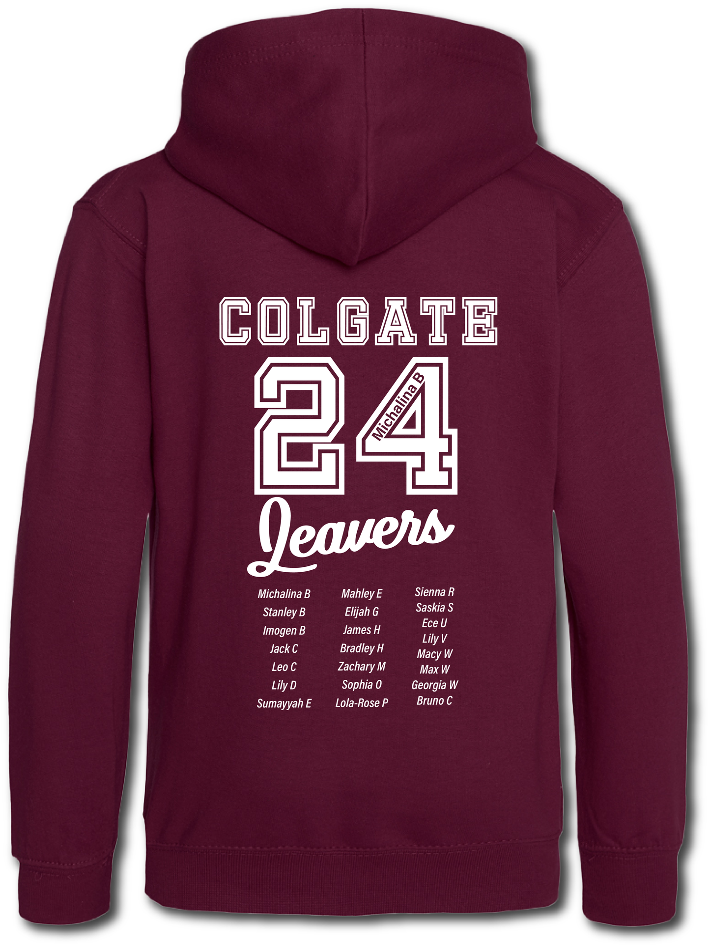 Colgate Leavers Hoodie - Personalised