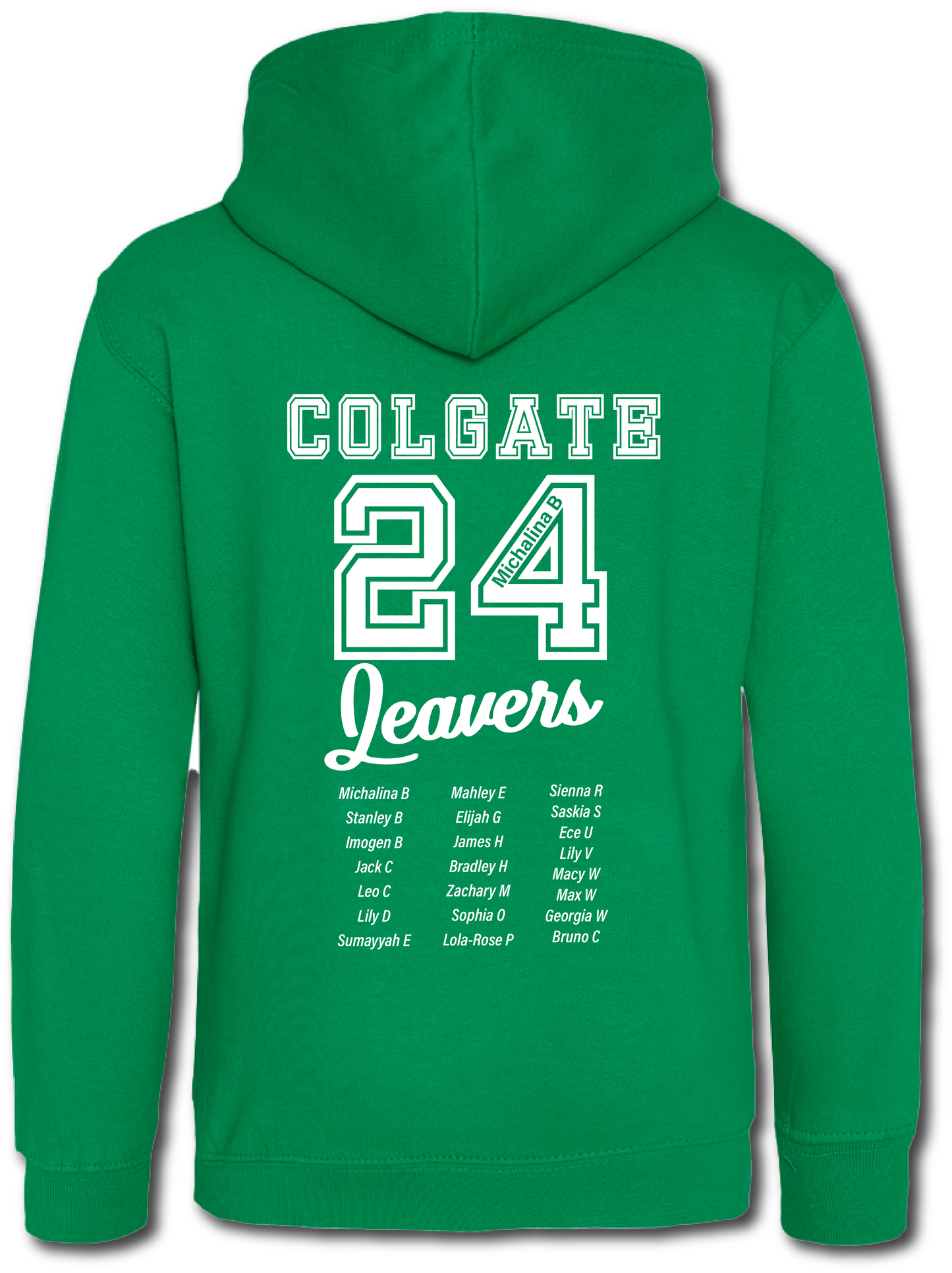 Colgate Leavers Hoodie - Personalised