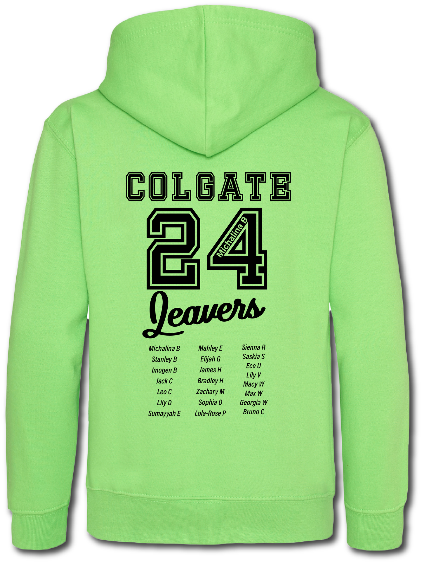 Colgate Leavers Hoodie - Personalised