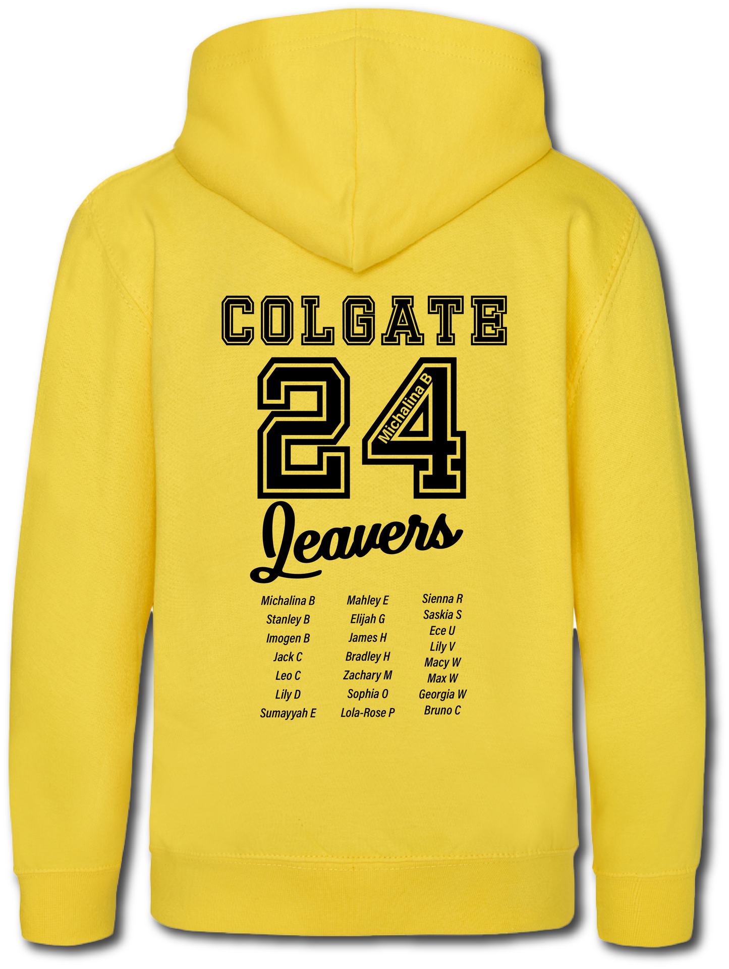 Colgate Leavers Hoodie - Personalised